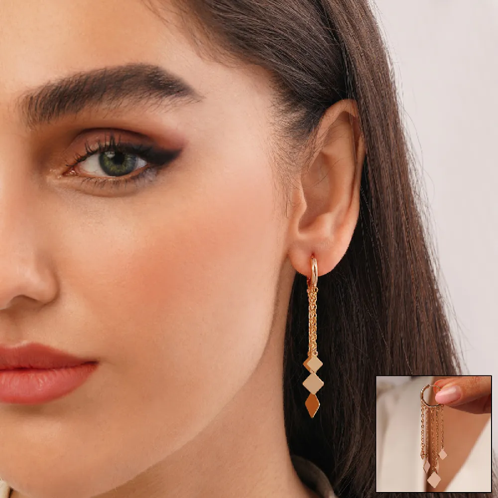 گوشواره شوپینگ طلایی