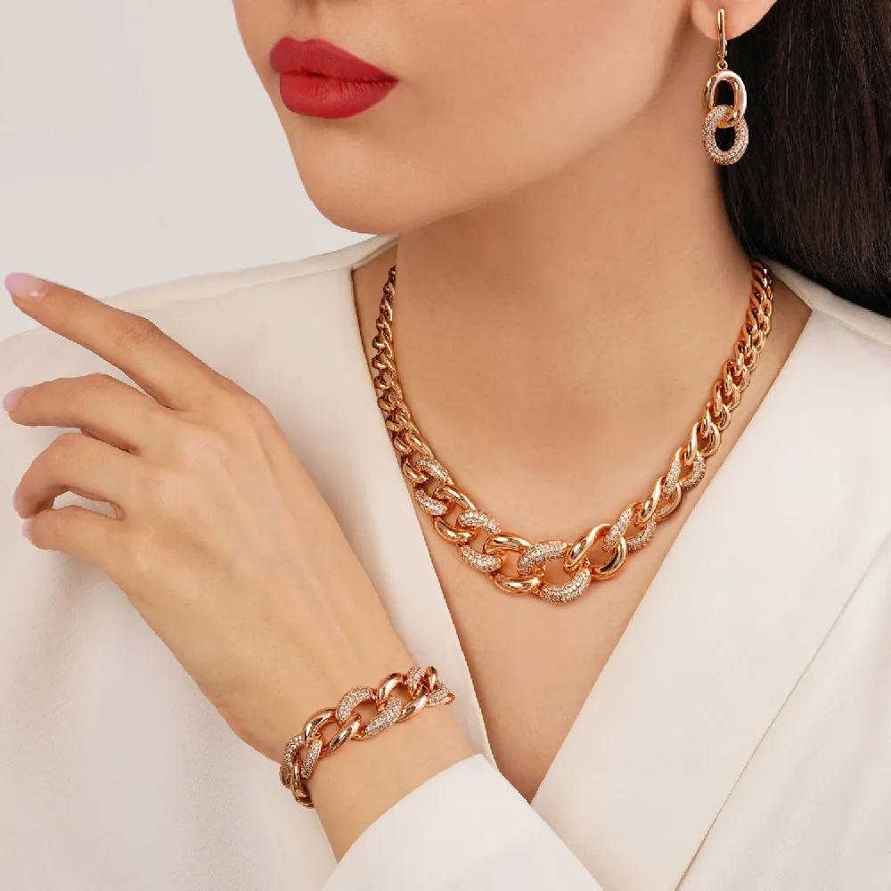 سرویس شوپینگ نگین دار طلایی