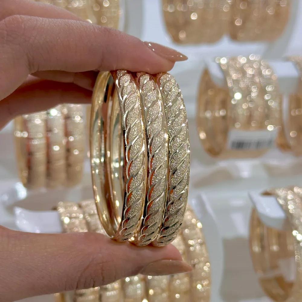 النگو 6 میل زنانه سایز 1 طلایی ضمانتی کد707 ( بسته 3 عددی)