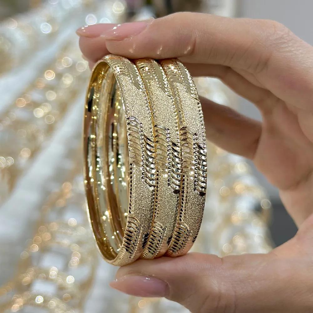 النگو 8 میل زنانه سایز 4 طلایی ضمانتی کد806 ( بسته 3 عددی)