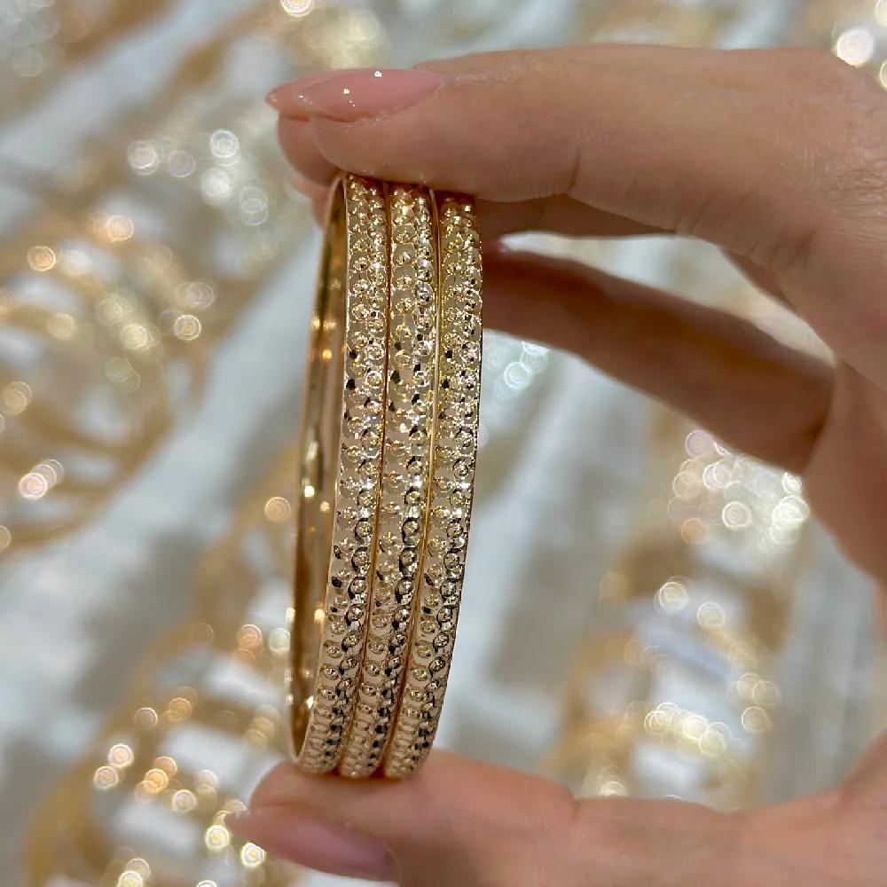 النگو 3 میل زنانه سایز 3 طلایی ضمانتی ( بسته 3 عددی)