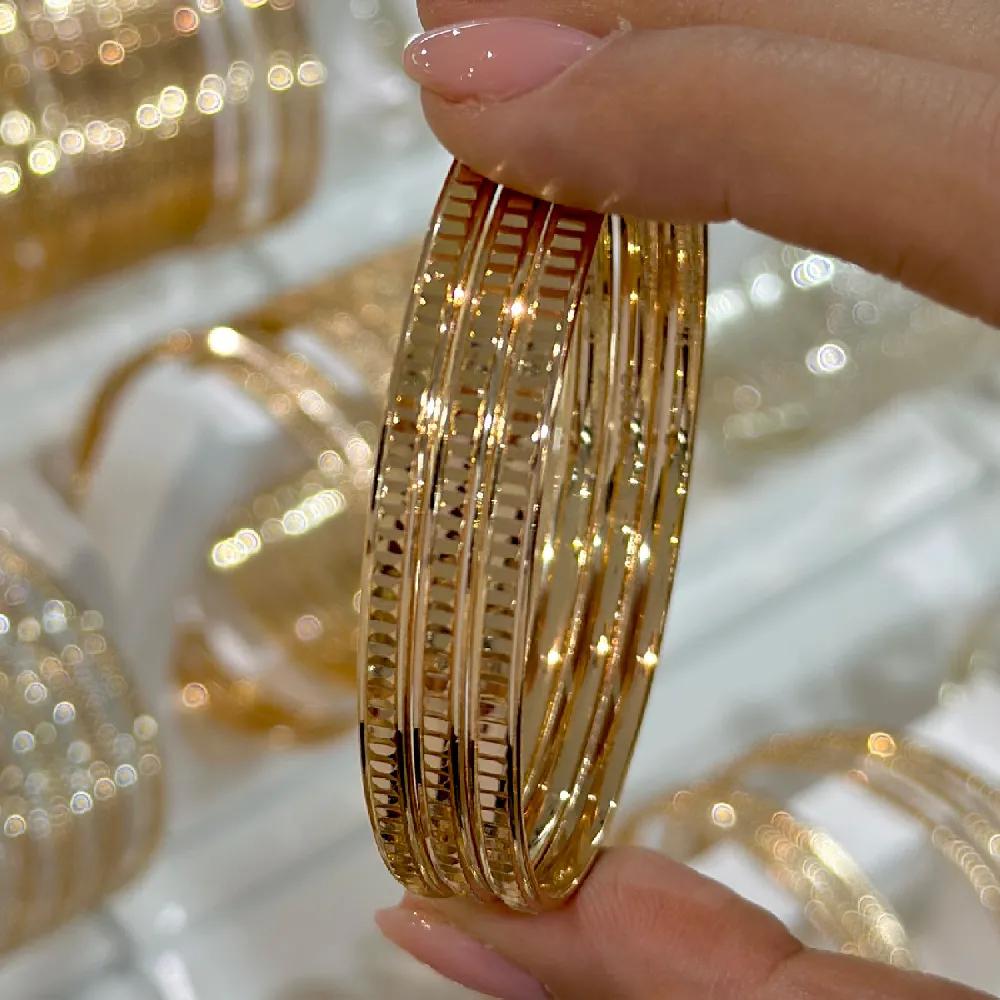 النگو 3 میل زنانه سایز 4طلایی ضمانتی ( بسته 3 عددی)