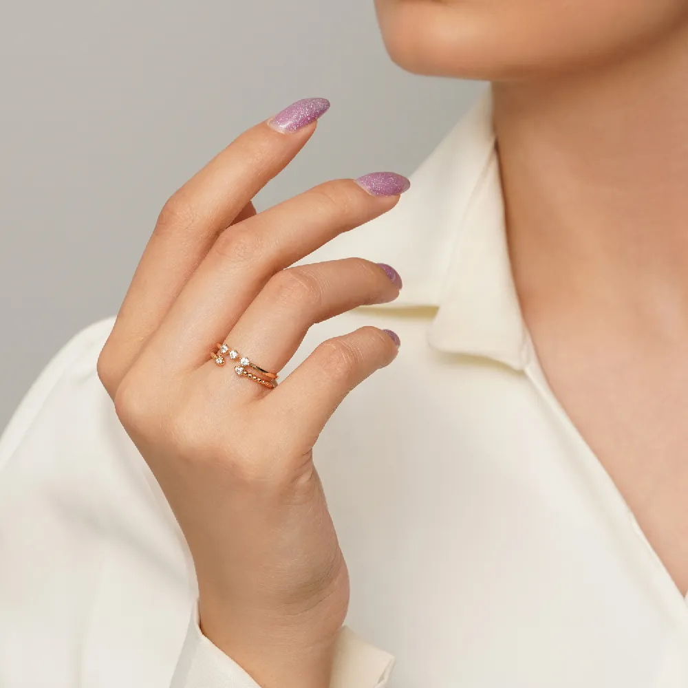 انگشتر شوپینگ طلایی