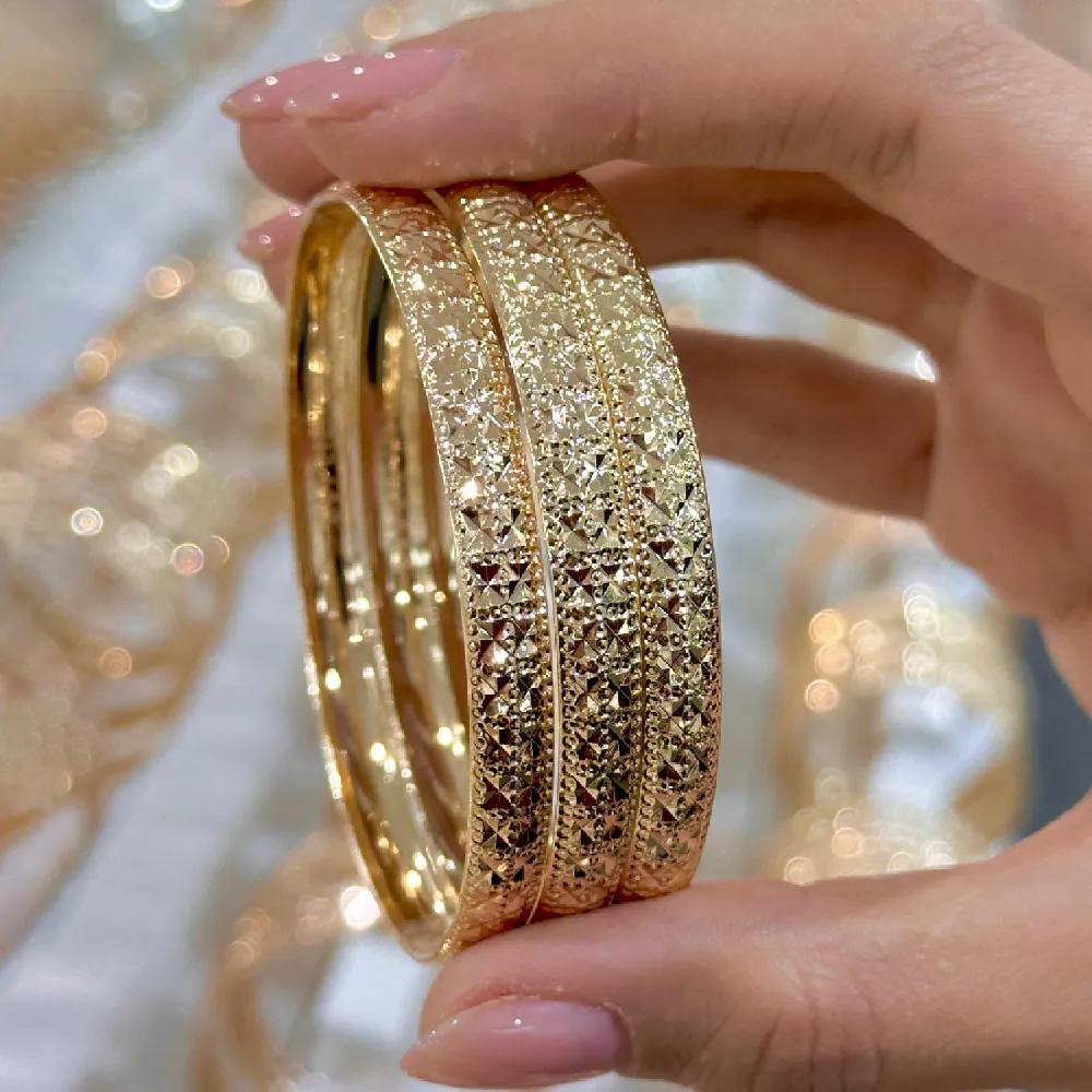 النگو 7 میل زنانه سایز 3 طلایی ضمانتی ( بسته 3 عددی)