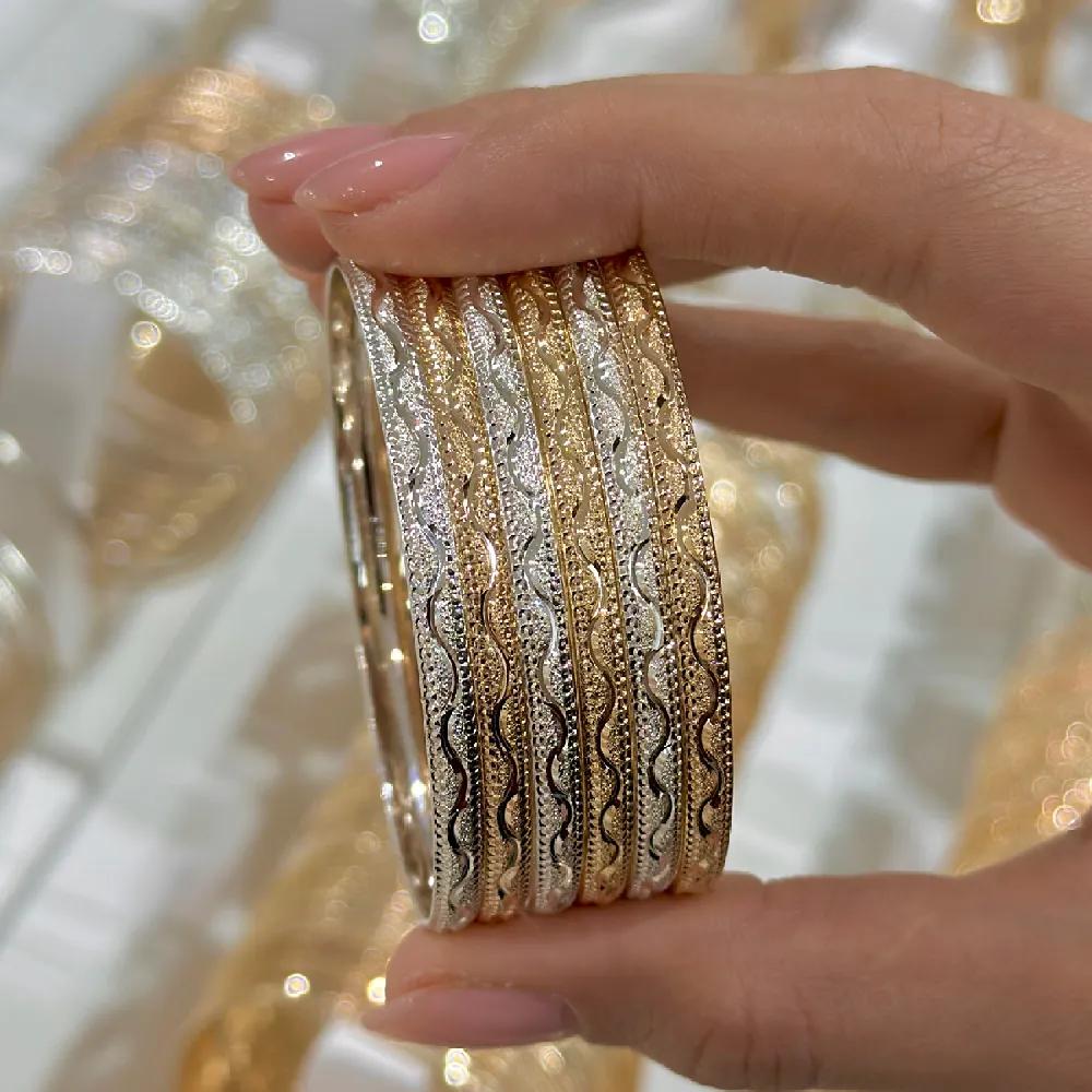 تصویر النگو 3 میل زنانه سفید ضمانتی کد 305 ( پک سه عددی)