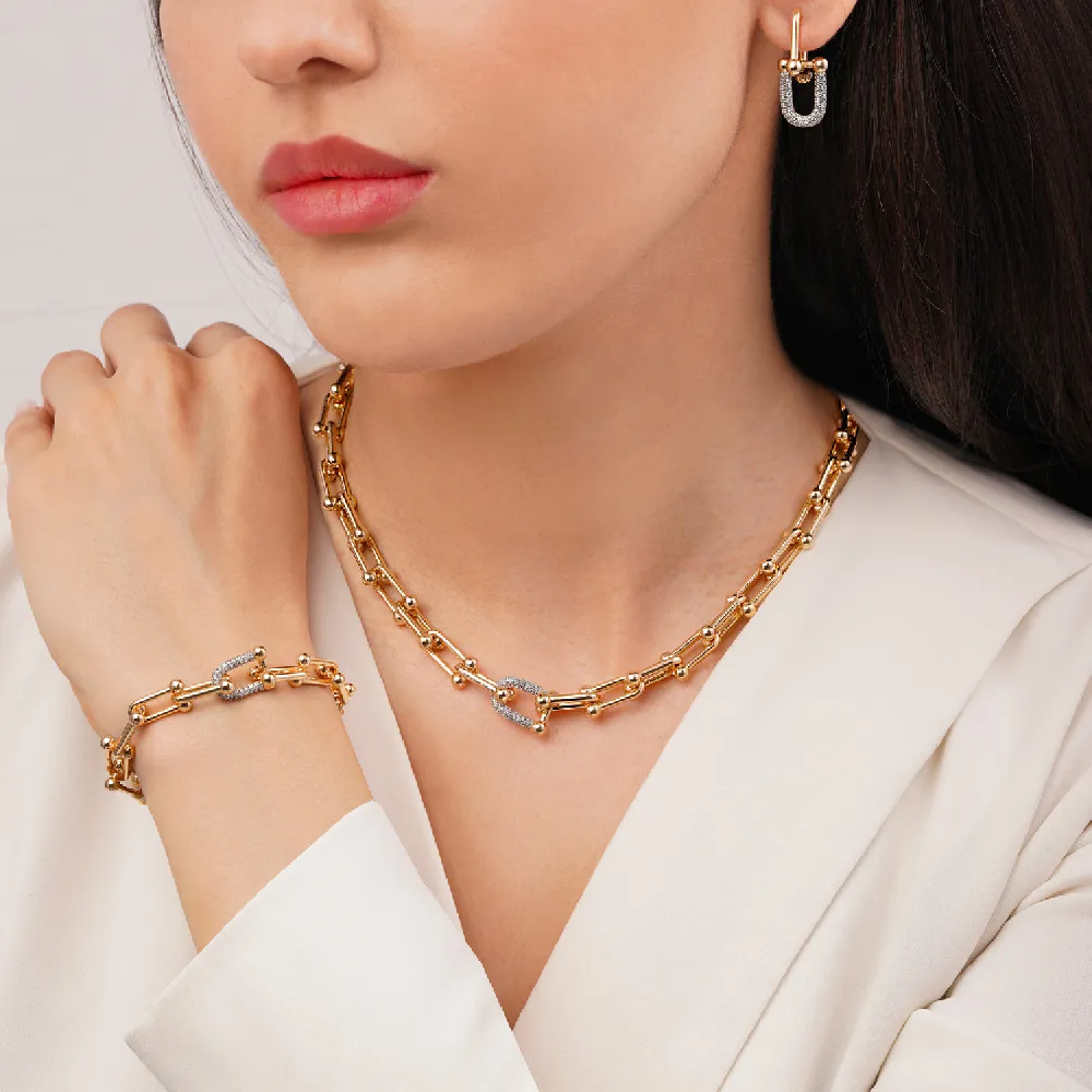 سرویس تیفانی دو رنگ زنانه ysx