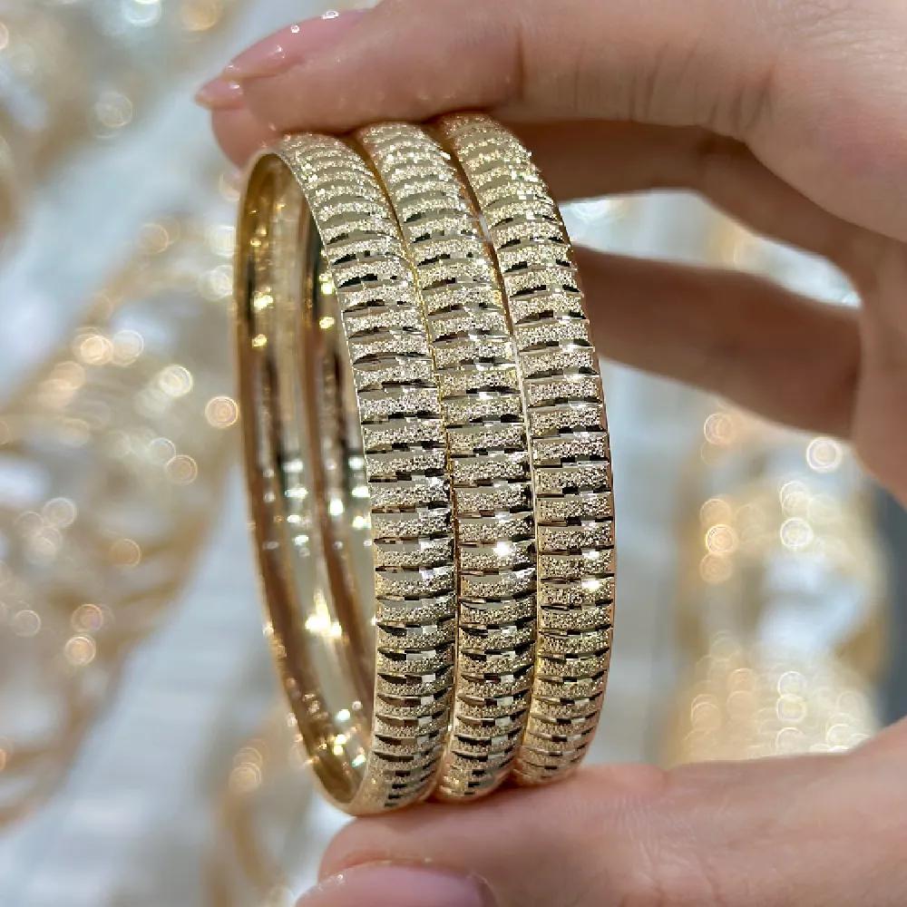 النگو 7 میل زنانه سایز 2 طلایی ضمانتی ( بسته 3 عددی)