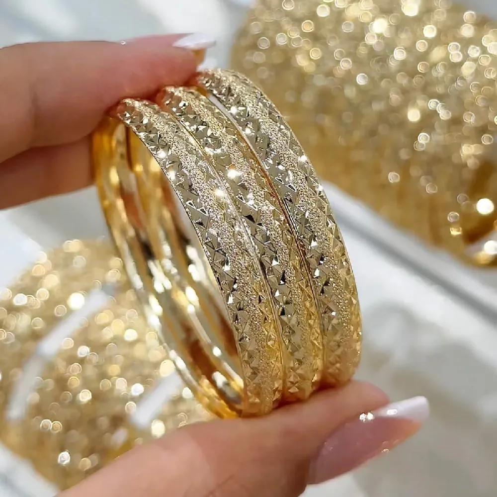 تصویر النگو 6 میل دخترانه کد602 طلایی ضمانتی (بسته٣عددی)