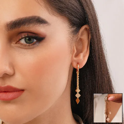 گوشواره شوپینگ طلایی