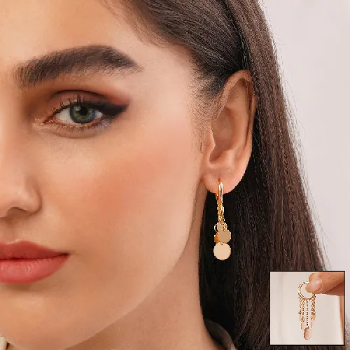 گوشواره شوپینگ طلایی