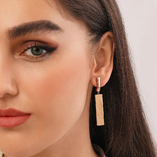 گوشواره استیل 304 های کوآلیتی کارتیر رزگلد
