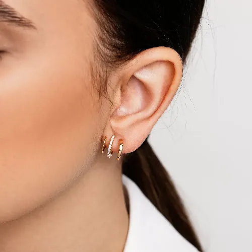 گوشواره شوپینگ ایرکاف طلایی