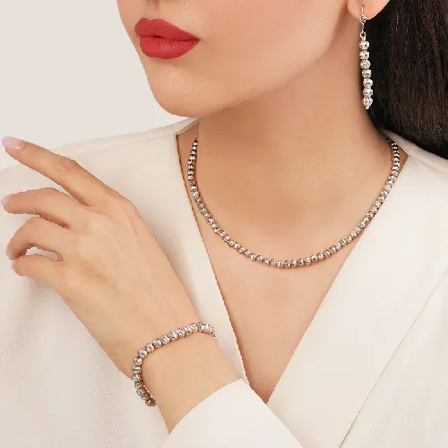 سرویس شوپینگ سفید توپی تراش دار
