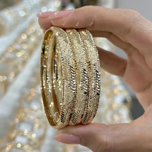 النگو 8 میل زنانه سایز 4 طلایی ضمانتی کد806 ( بسته 3 عددی)