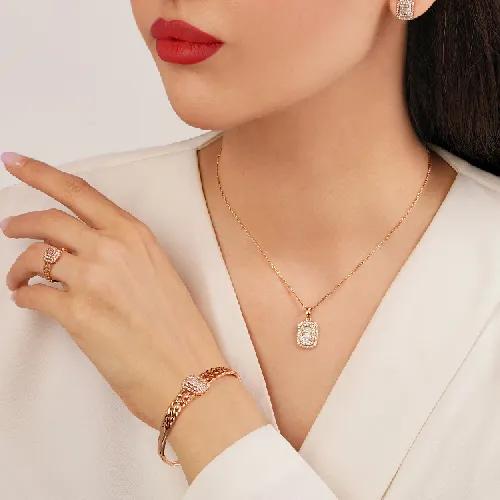 سرویس شوپینگ نگین دار طلایی