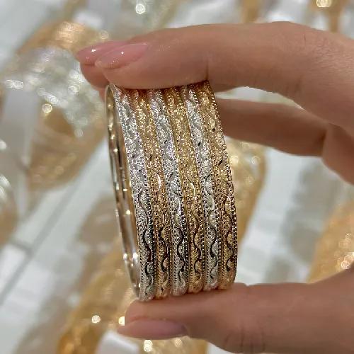 النگو 3 میل زنانه سایز  4 سفید ضمانتی ( بسته 3 عددی)