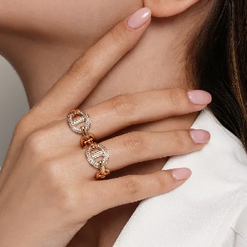 انگشتر شوپینگ طلایی