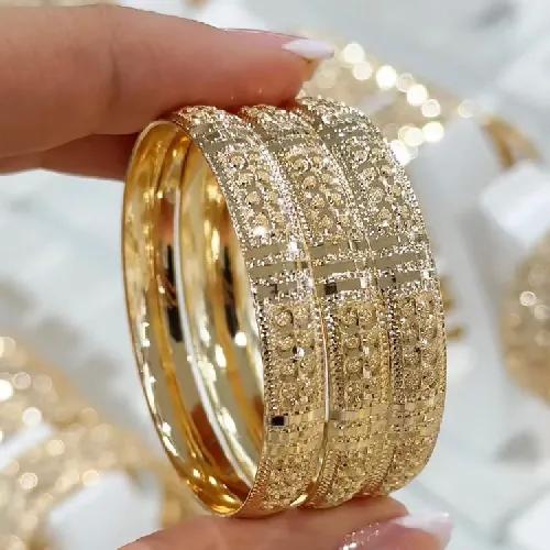 النگو 7 میل بچه گانه سایز 1 طلایی ضمانتی 705(بسته3عددی)