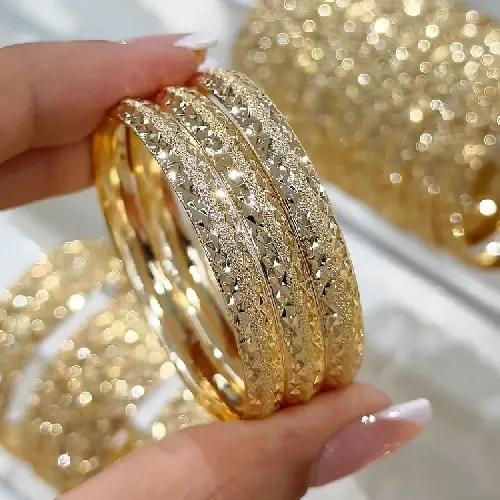 النگو 6 میل بچه گانه 602 سایز 1 طلایی ضمانتی (بسته3عددی)