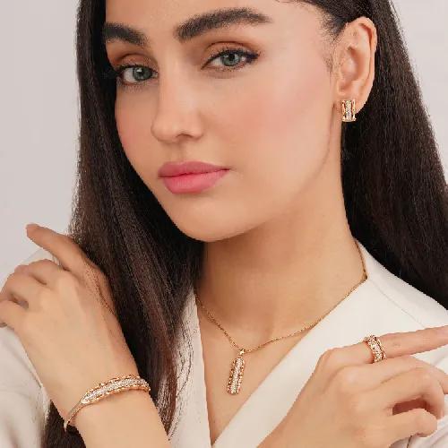 سرویس شوپینگ نگین دار طلایی