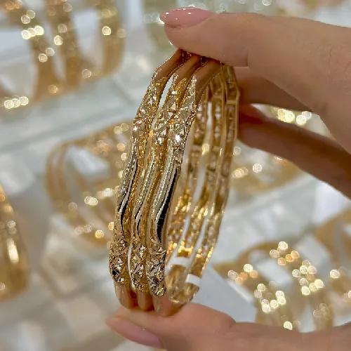 النگو فیوژن 5 میل طرح طلا ضمانتی کد 9999