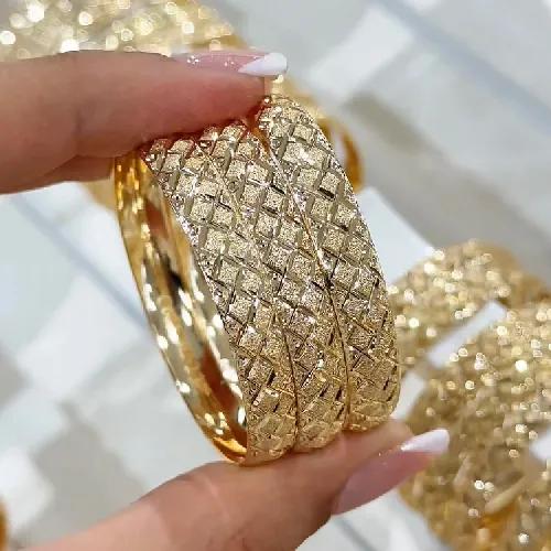 النگو 7 میل بچه گانه طلایی سایز 1 ضمانتی کد 702 (بسته3عددی)