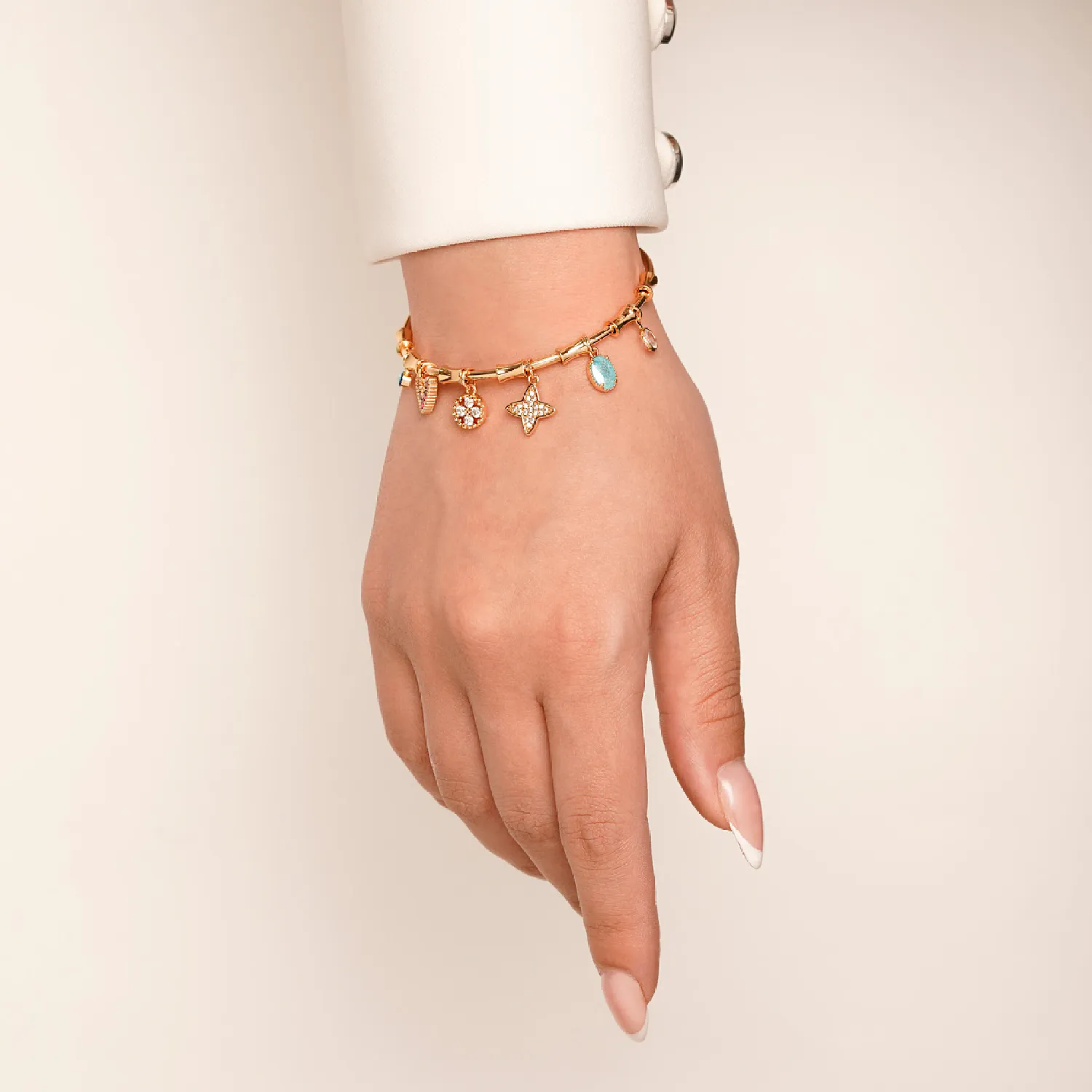 دستبند YSX النگویی پاندورا طلایی