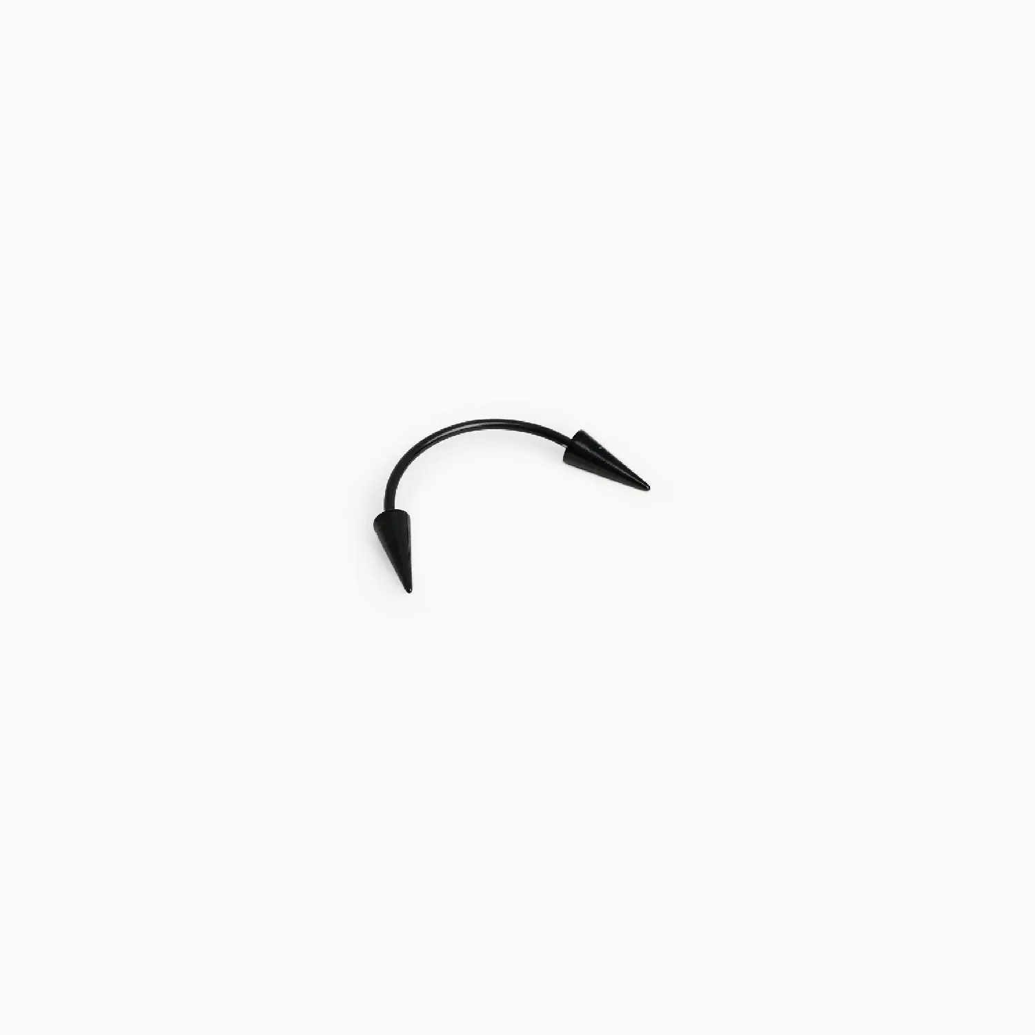 پیرسینگ استیل 304 تک لب smile میخی مشکی