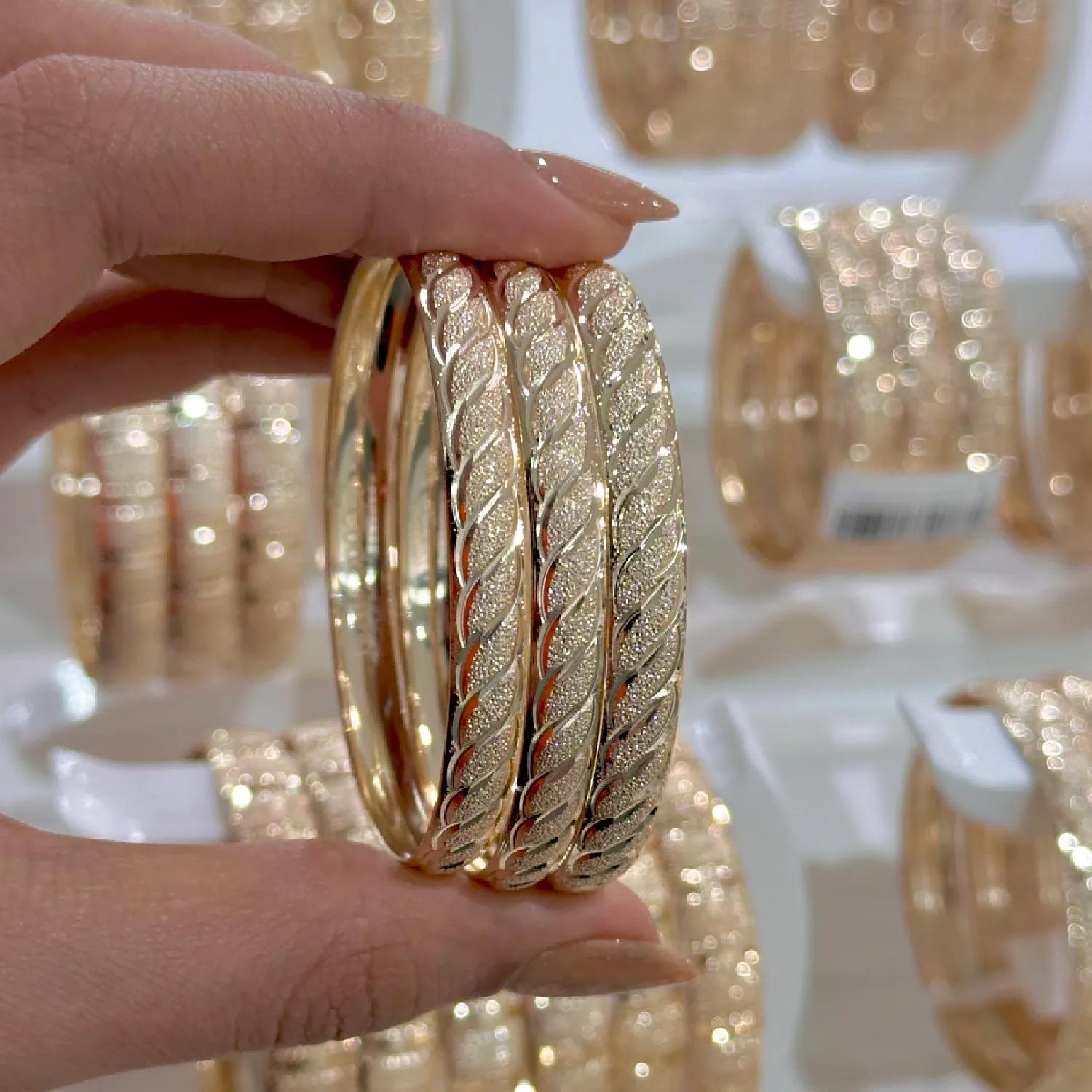 النگو 6 میل زنانه سایز 1 طلایی ضمانتی کد707 ( بسته 3 عددی)