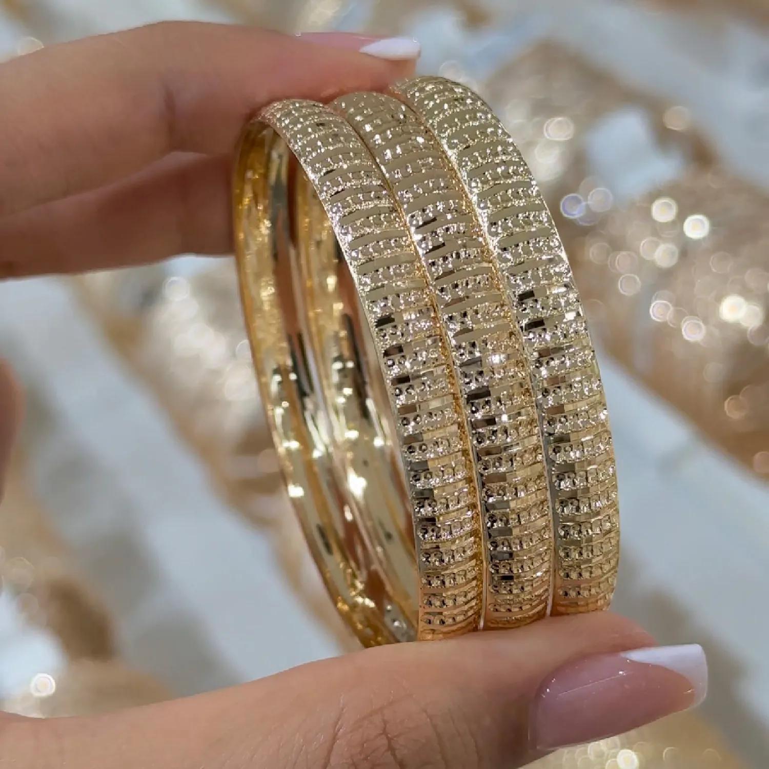 النگو 7 میل زنانه سایز 1 طلایی ضمانتی ( بسته 3 عددی)