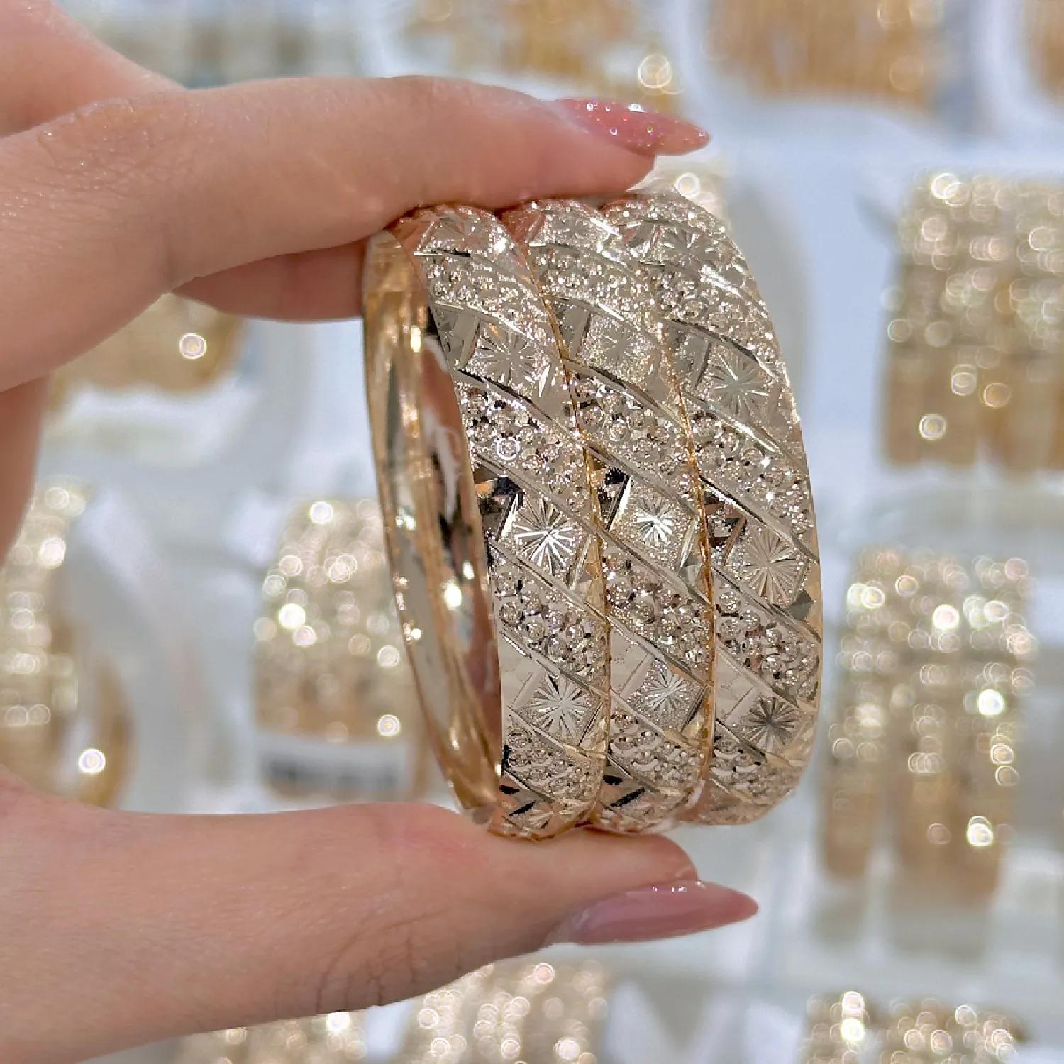 النگو زنانه 1سانت طلایی ضمانتی بسته سه عددی