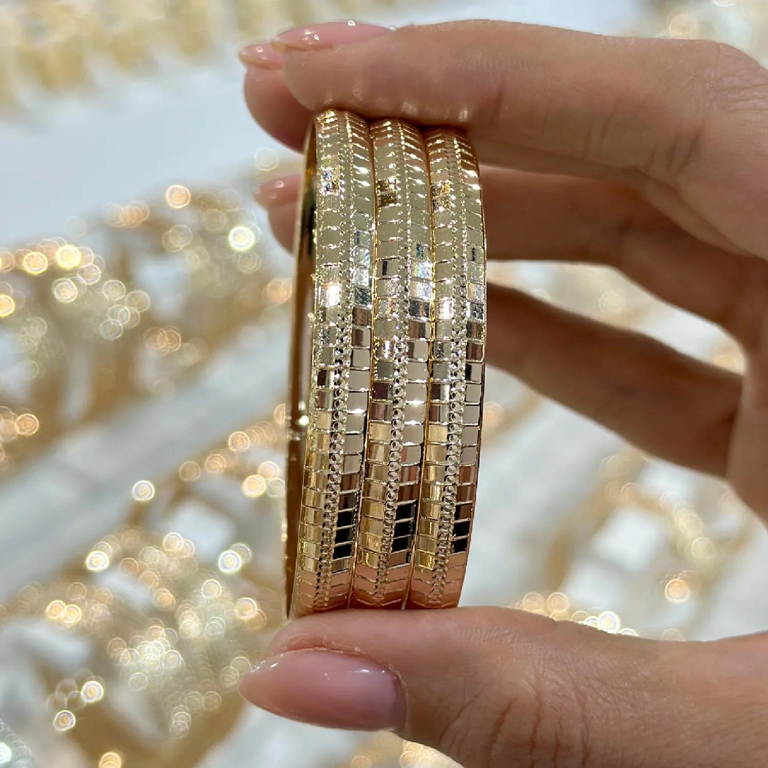 النگو 6 میل زنانه سایز 1 طلایی ضمانتی ( بسته 3 عددی)