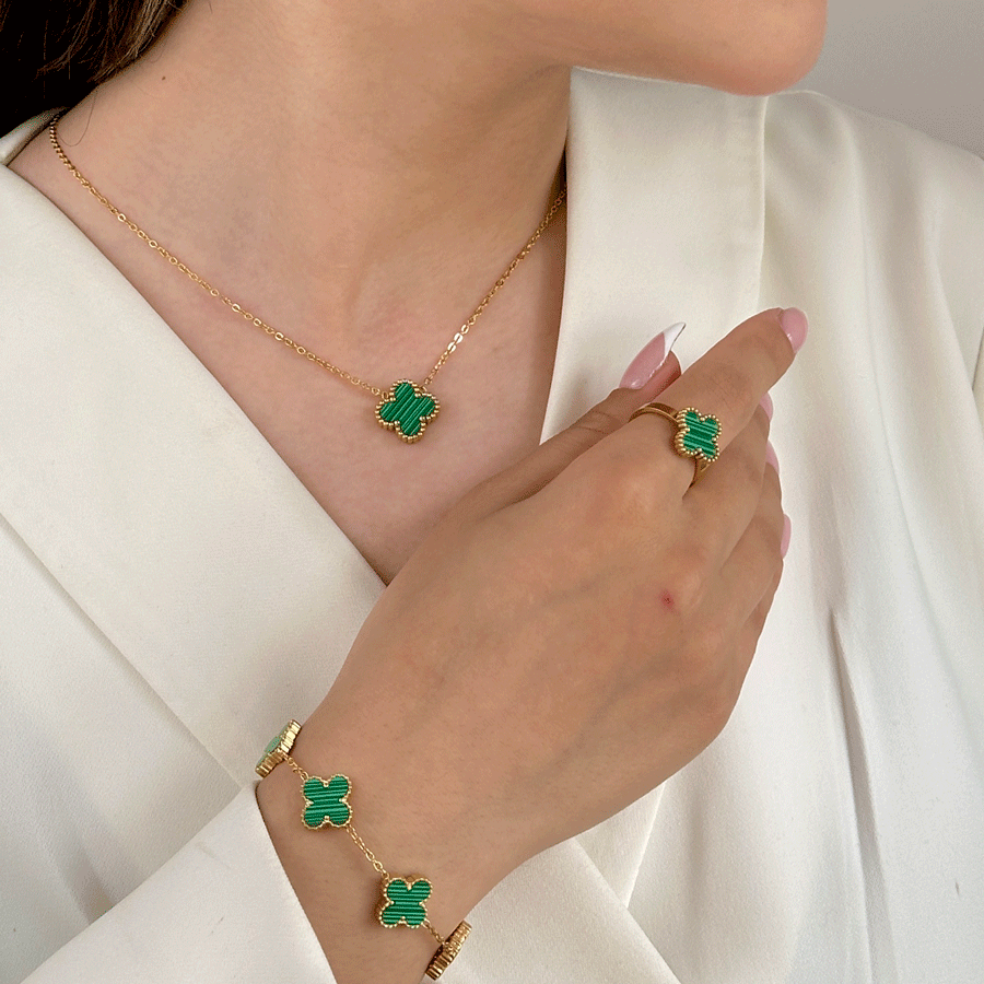 تصویر ست ونکلیف سبز