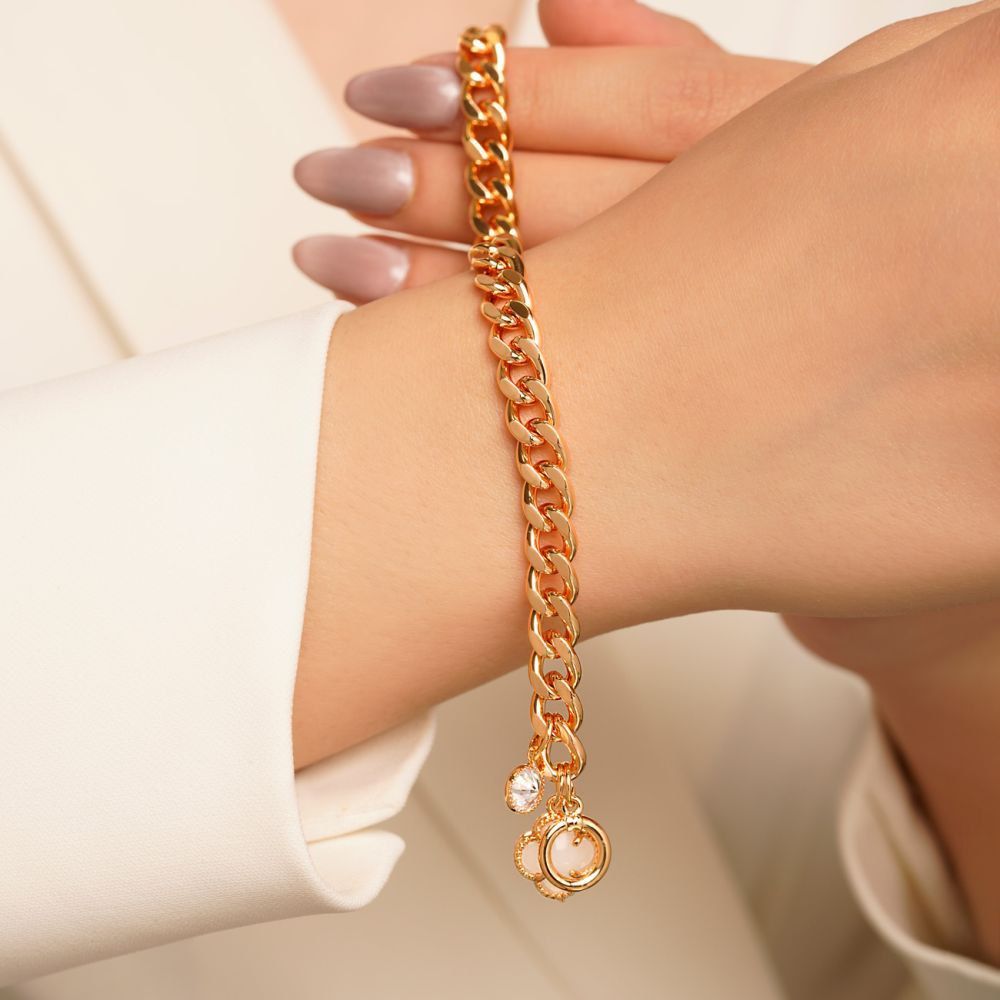 تصویر دستبند (Cartier) YSX کارتیر 20 سانت 7 میل طلایی