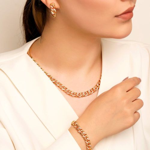 سرویس YSX کارتیر (Cartier) نگین دار طلایی