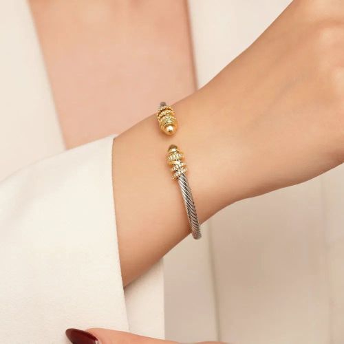 دستبند النگویی YSX دیوید یورمن (David yurman) دورنگ
