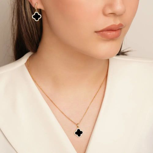 نیم ست Ysx پلاک دار Van cleef (ون کلیف) طلایی